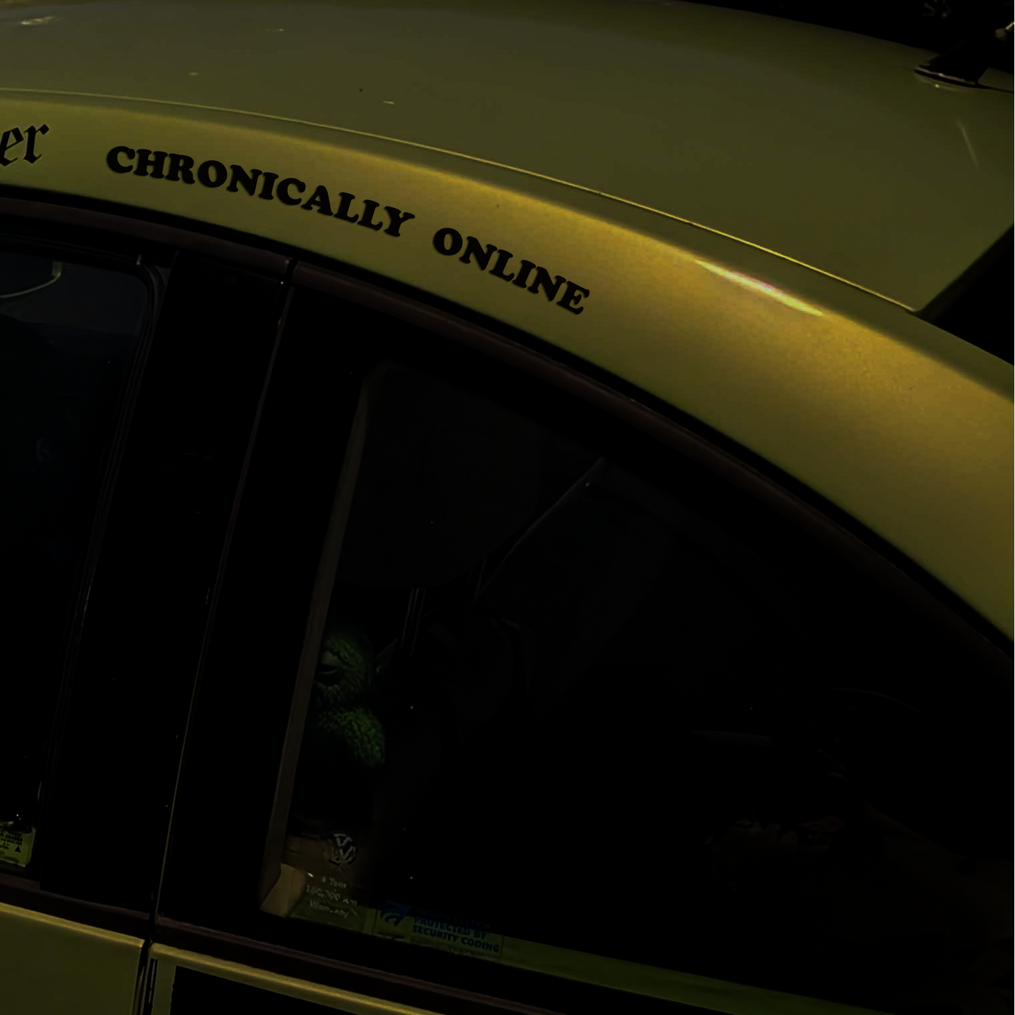 Chronically Online Vinyl sticker