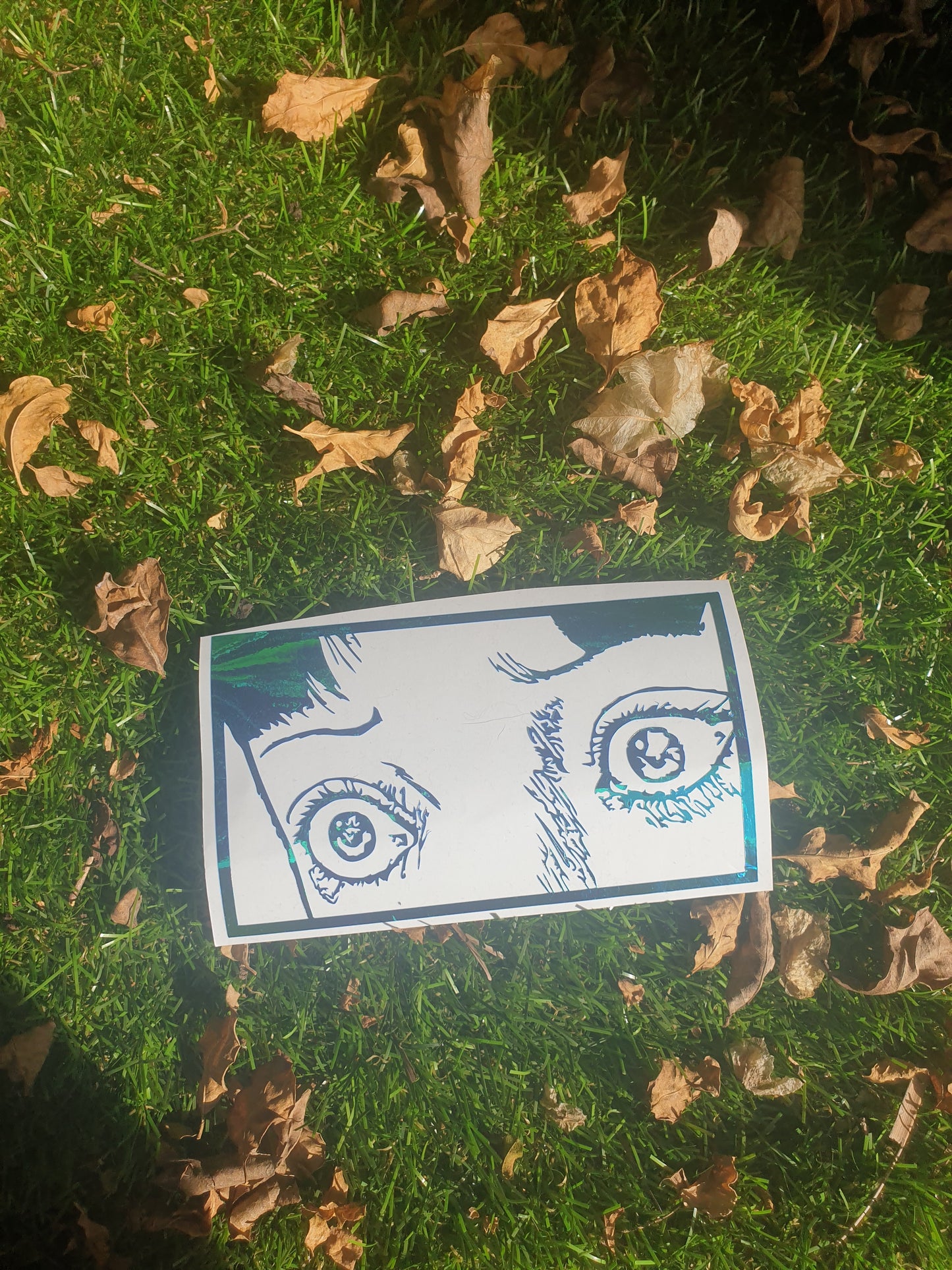 Set of eyes vinyl decal