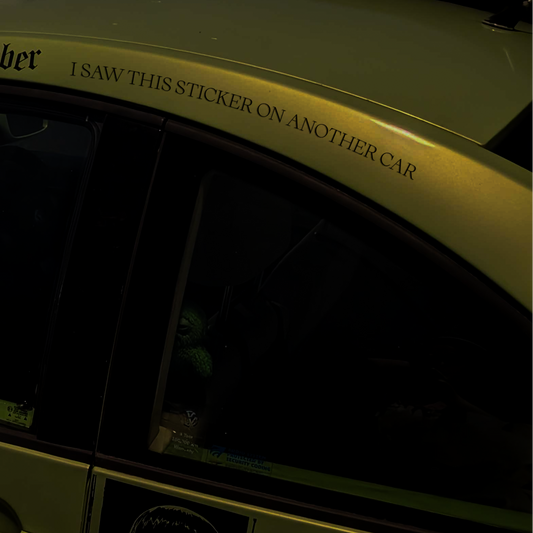 I saw this sticker on another car