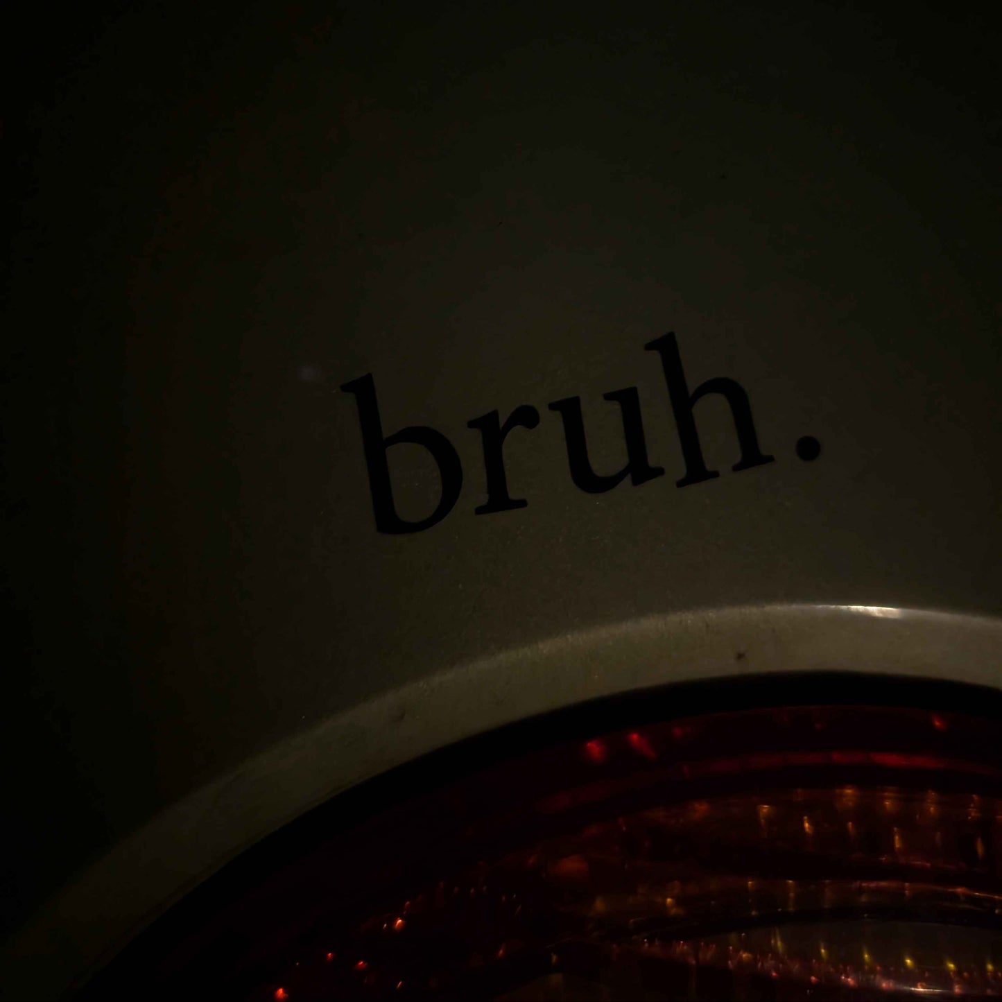 Bruh. Vinyl sticker