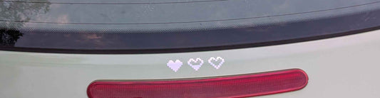 Set of 3 video game hearts